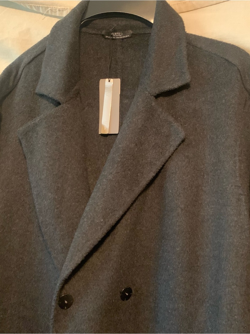 NWT Long Wool Blend Coat Parfois  XS/S Grey